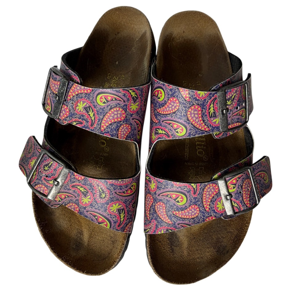 Papillio by Birkenstock Arizona Paisley Sandals Size 41 L10 M8 Regular | VIBRANT